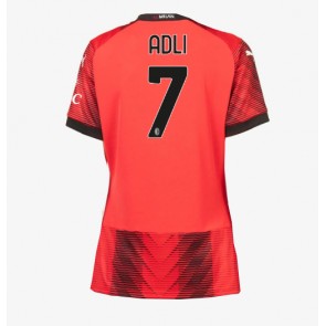 AC Milan Yacine Adli #7 Domaci Dres za Ženska 2023-24 Kratak Rukavima